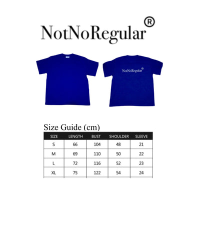 NotNoRegular ® Classic Logo Tee - Blue